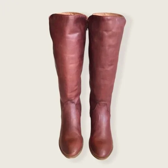 Frye Carson Piping Redwood Leather Tall RidingBoot - Picture 9 of 15